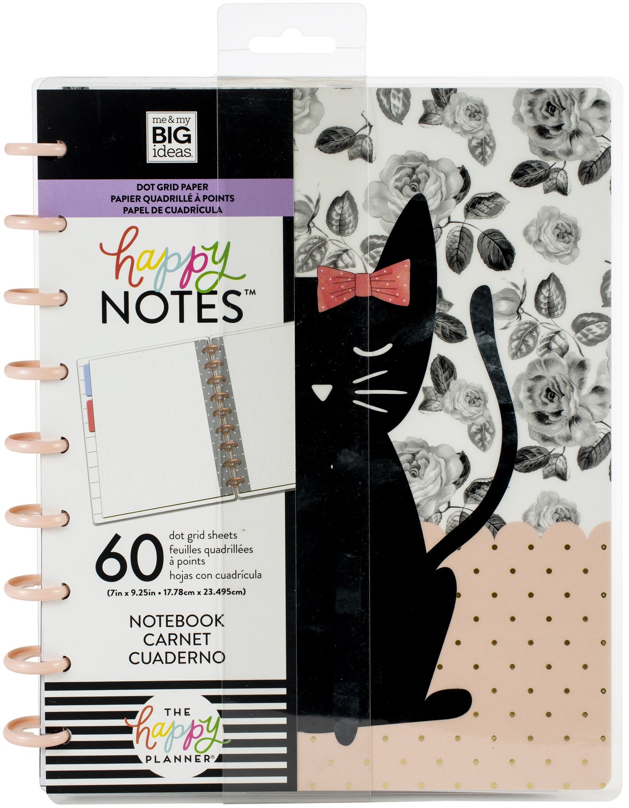 Happy Planner Medium Notebook W/60 Sheets - One Of A Kind, Dot Grid