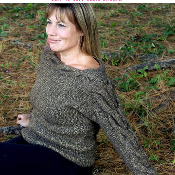 Cuff to cuff cable sweater