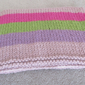 Chunky Striped Scarf and Laptop Cover