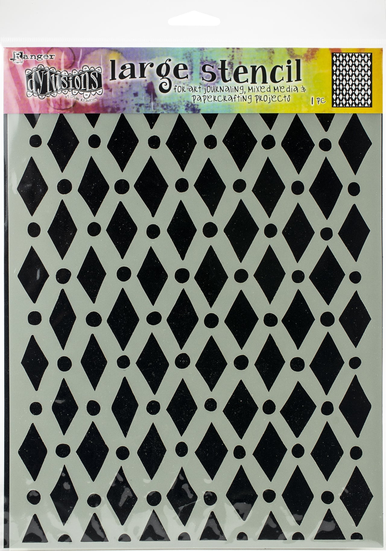 Ranger Dyan Reaveley's Dylusions Stencils 9"X12" - Court Jester