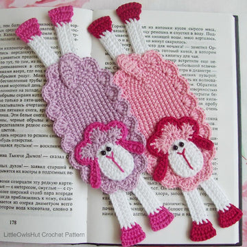 054 Sheep Bookmark or decor Amigurumi