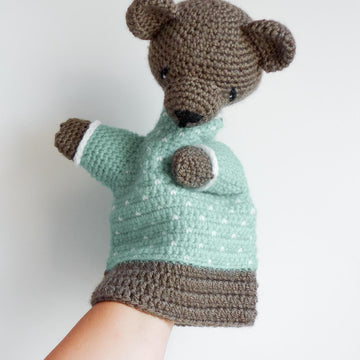 025-Bear crochet puppet