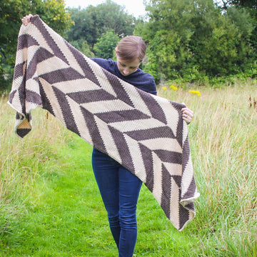 Herringbone Tunisian Crochet Wrap