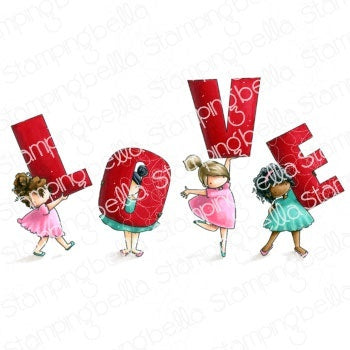 Stamping Bella Cling Stamps - Teeny Tiny Townie Love