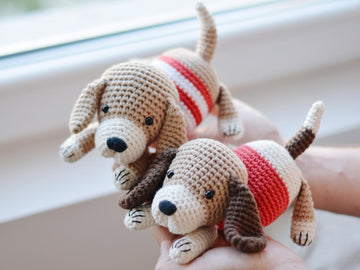 Retriever / Beagle Puppies Amigurumi