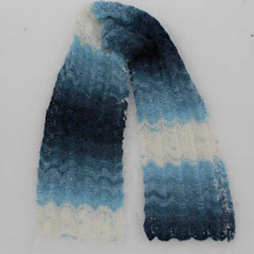 Water Color Waves Lace Scarf