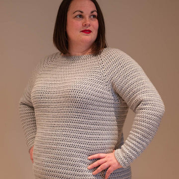 Classic Crochet Raglan Pullover