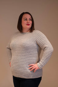 Classic Crochet Raglan Pullover
