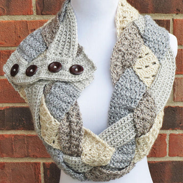 Twisted Textures Braided Cowl
