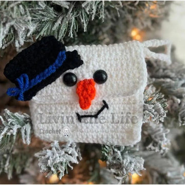 Snowman Wristlet