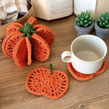 Pumpkin Coaster Set