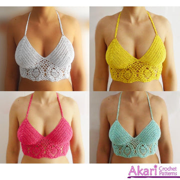 PINEAPPLES crop top crochet pattern _ C04