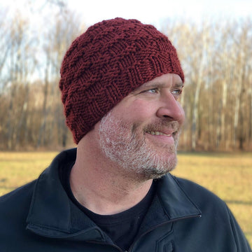 Classic Men's Basket Weave Beanie