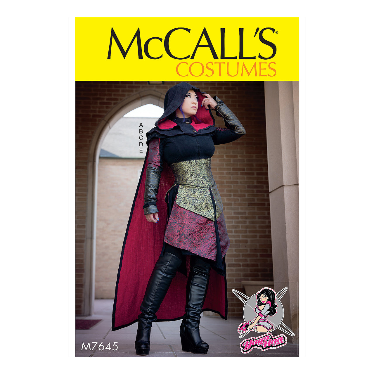 McCall's Misses' Dress, Corset, Hood, Cape, and Gusset Costume M7645 - Sewing Pattern