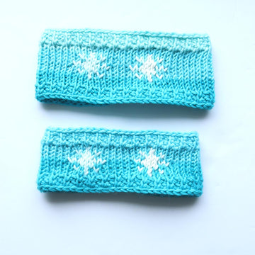 Tunisian Snowflakes Ear Warmer