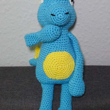 Crochet Pattern for the Dinosaur Yellblue!