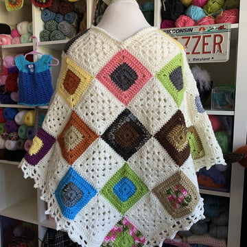 Scrappy Squares Poncho
