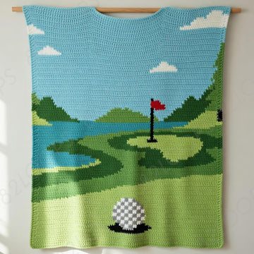 Golf Venue Baby Blanket CROCHET
