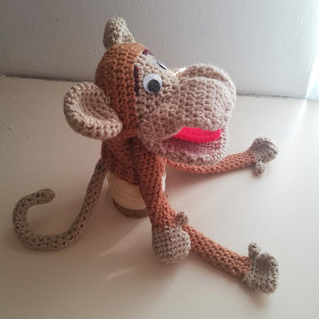 Monkey Crochet Hand Puppet