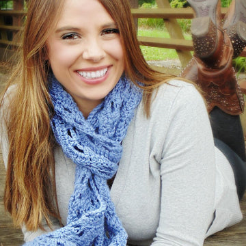 Wide Ripple Scarf