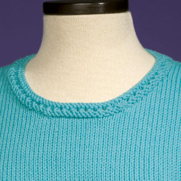 Simple Scalloped Edge Pullover #159