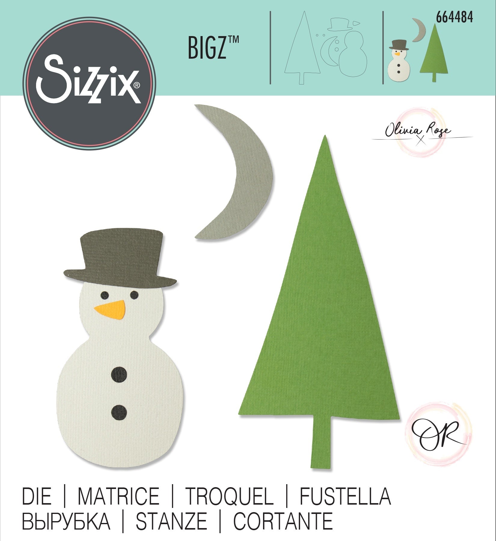 Sizzix Bigz Die By Olivia Rose - Snow Scene