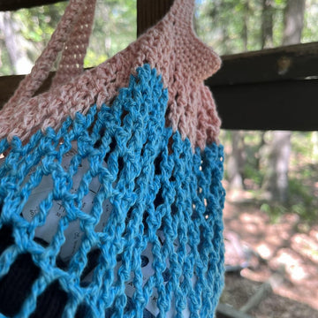 Colorblock Fat-Bottom Market Bag