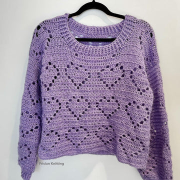 Mohair heart sweater Valentine