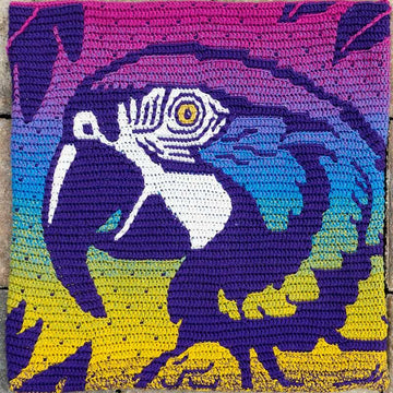 Parrot Mosaic Bag and Pillow