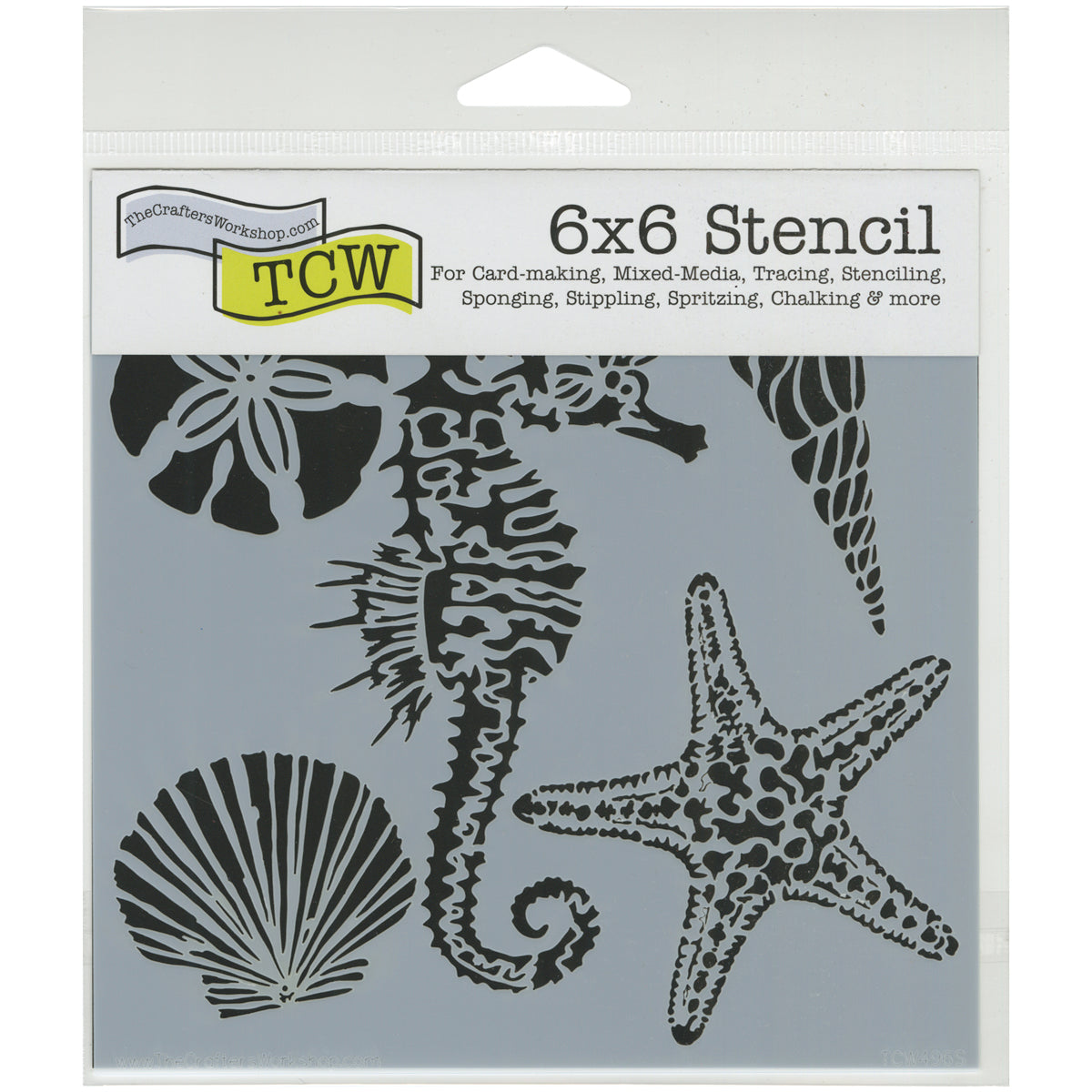 The Crafter's Workshop Crafter's Workshop Template 6"X6" - Sea Creatures