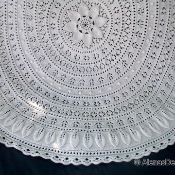 Floral Lace Afghan