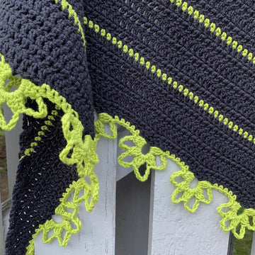 Flower Stripe Shawl