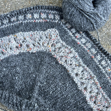 Waffle Frolic shawl