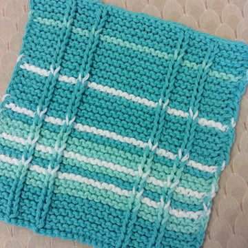 Matching Windowpane Dishcloth