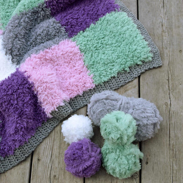 Furry Squares Blanket
