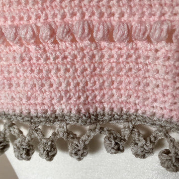 Bubbly Bobbles Crochet Rectangle Shawl Pattern PDF