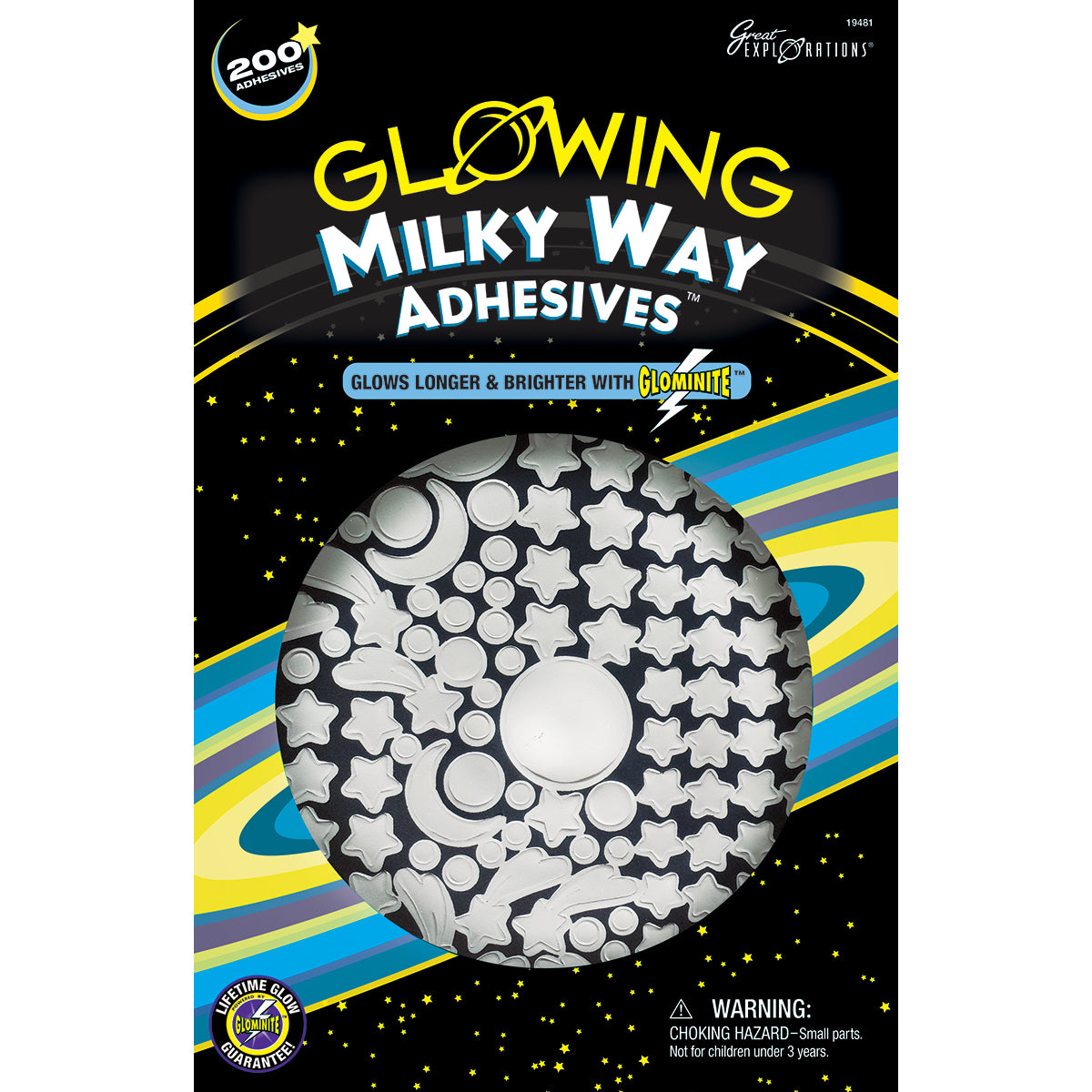 University Games Glowing Adhesives - Milky Way