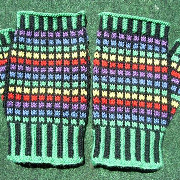 Stained glass mitts