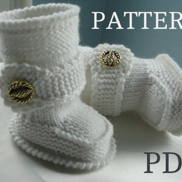Knitting PATTERN Baby Boy Baby Booties Naveen