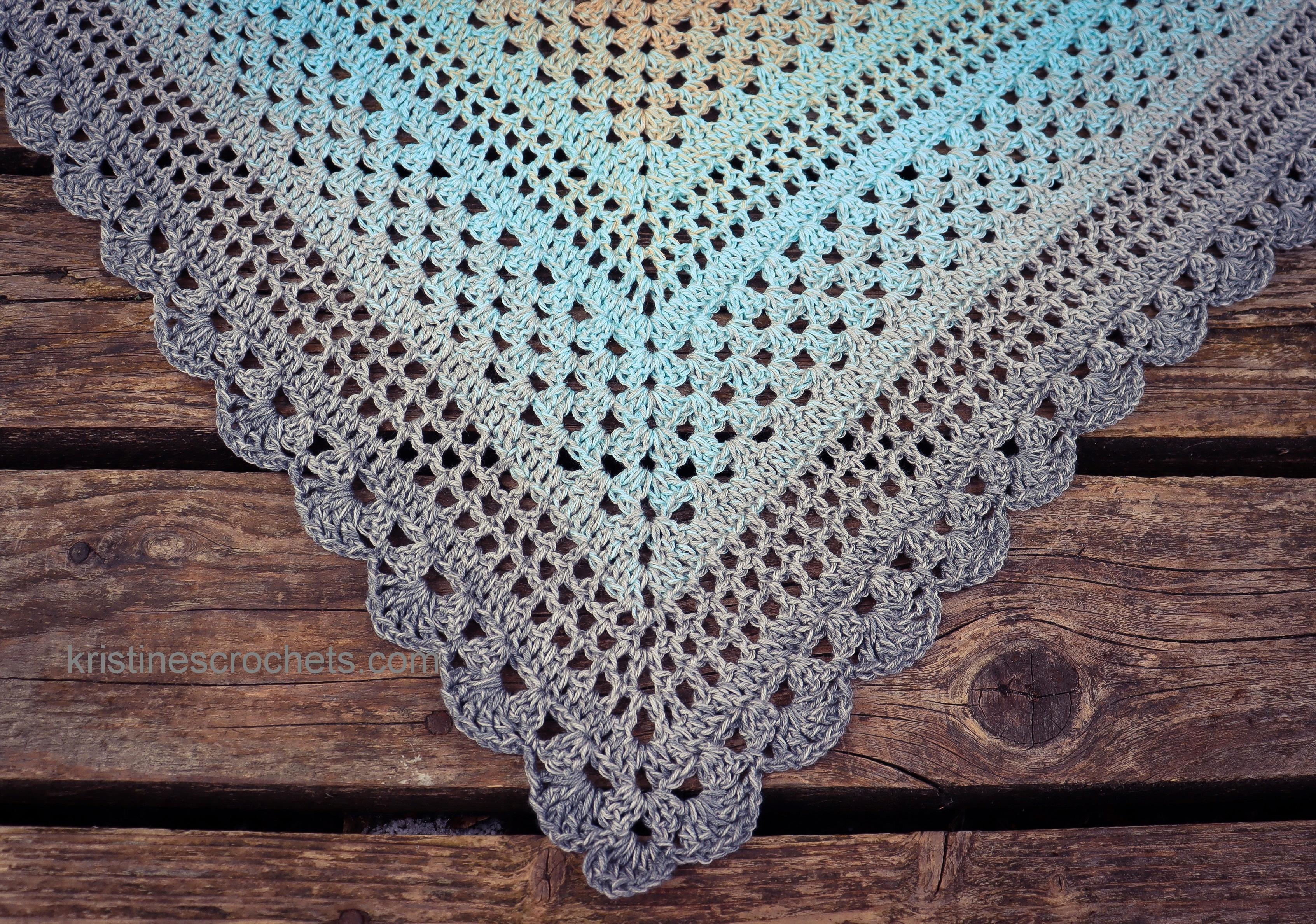 Spring Reverie Triangle Shawl Written Pattern