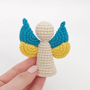 Angel ornament amigurumi crochet pattern keychain Bag charm Crochet keyring car mirror hanging
