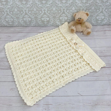 208-Moses Basket Blanket Crochet Pattern - 208