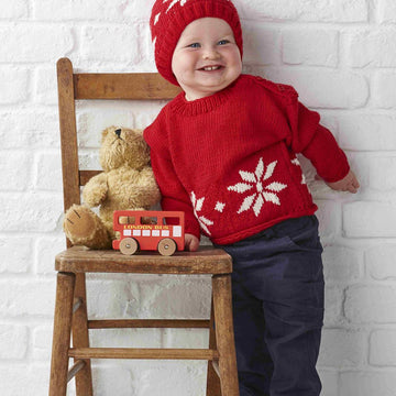 Unisex Christmas Jumper and Hat for 1 -8yr olds