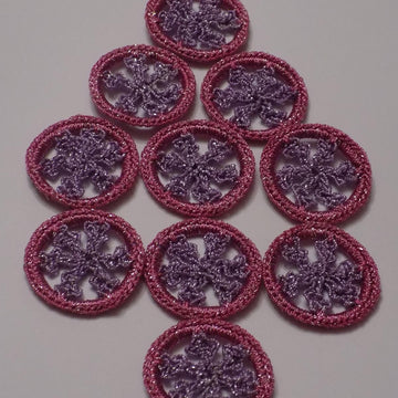 Crochet Snowflake Round Motif