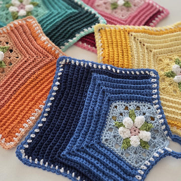 Pentagon Mitered Dishcloth