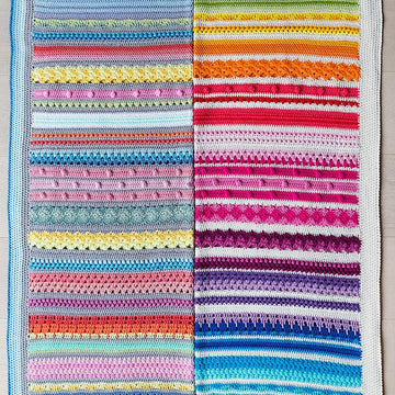 Baby Rainbow Sampler Blanket