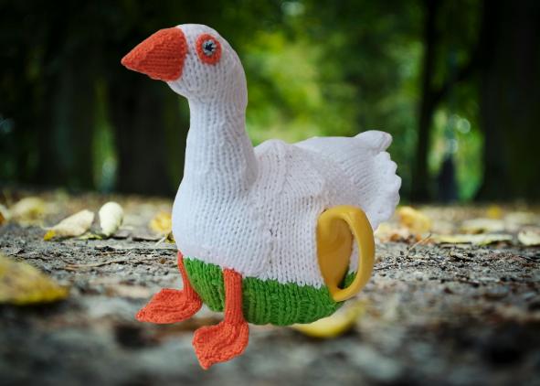 White Embden Goose Tea Cosy