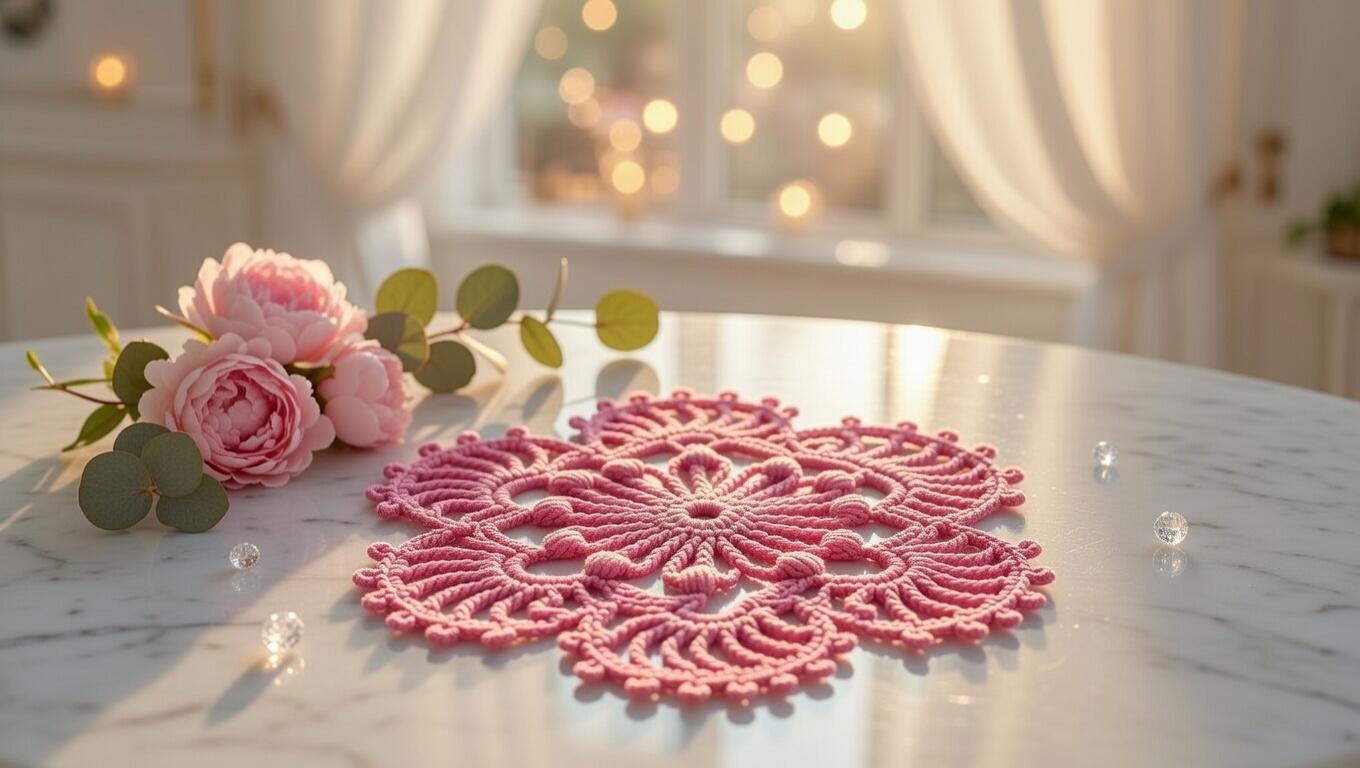 Crochet Round Motif Pattern – PDF + Video Tutorial – Circular Crochet Motif