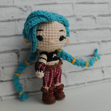 Jinx amigurumi (Arcane)
