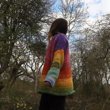 Rainbow Folk Cardigan